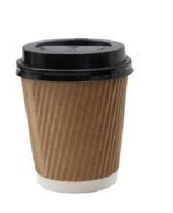 COFFEE CUPS + LIDS 8OZ