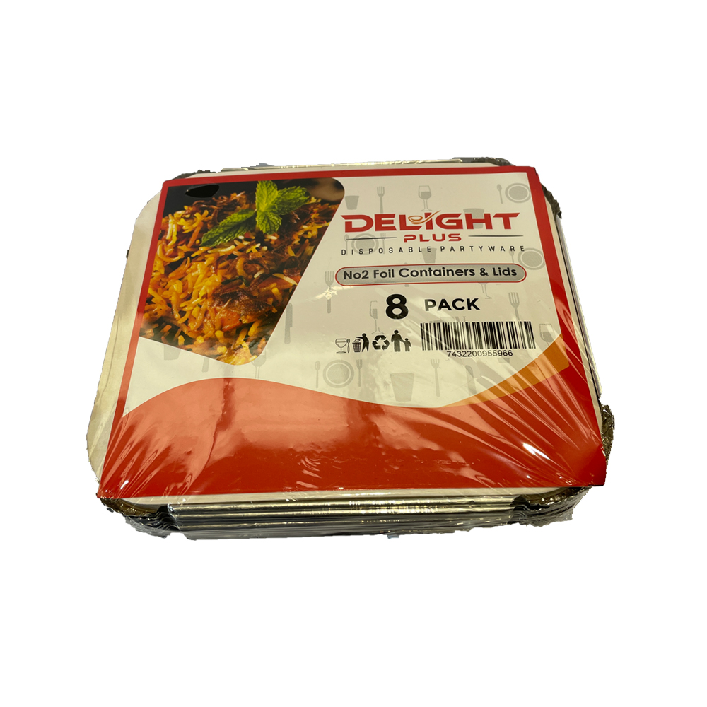 Foil Container No.2 Lids Only 1X1000PCS
