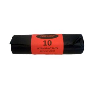 Poly-Lion Black Bags 10'S ROLL