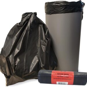 Bin Bags Black 50 Rolls 1X10