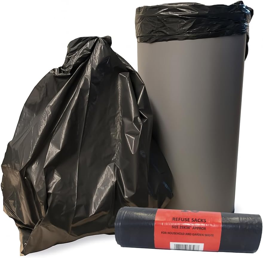 Bin Bags Black 50 Rolls 1X10