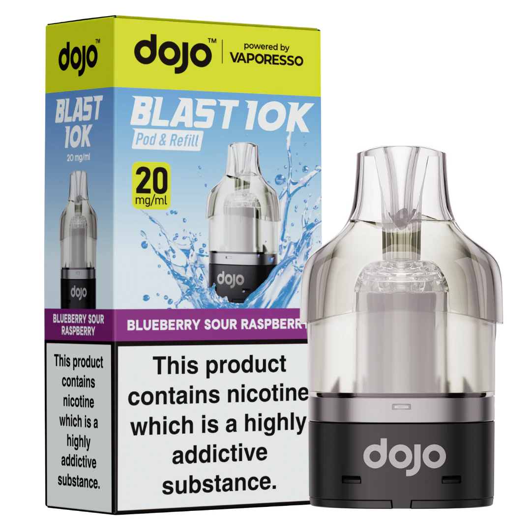 VAPORESSO DOJO 10K PODS BLUEBERRY SOUR RASPBERRY