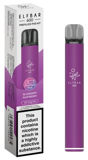 ELFBAR 600 POD BLUEBERRY RASPBERRY
