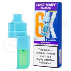 Lost Mary Bm6K Pods Miami Mint 1X5