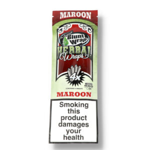 Blunt Wrap Herbal Wraps Maroon Tips 15X4