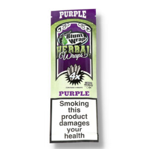 Blunt Wrap Herbal Wraps Purple Tips 15X4