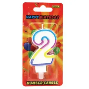 Candles Number "2" Gsd 1X6