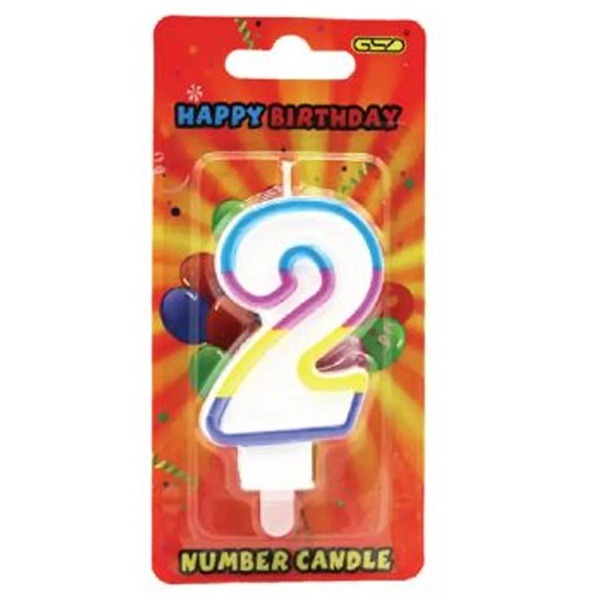 Candles Number "2" Gsd 1X6