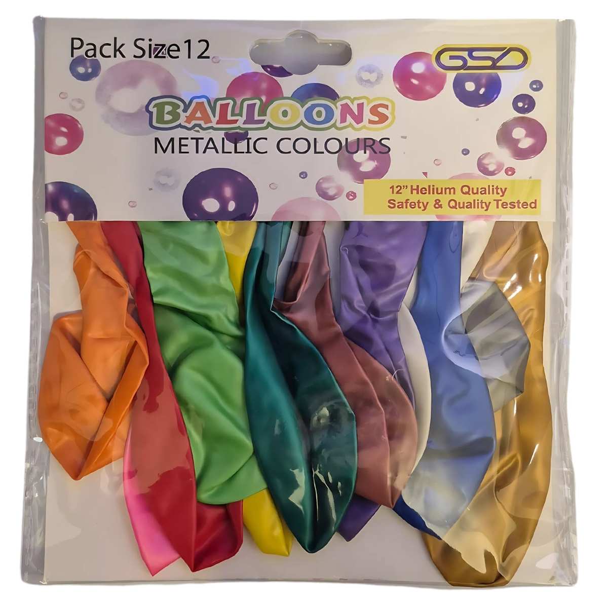 Gsd Metallic Ast Balloonx12 1 X 12