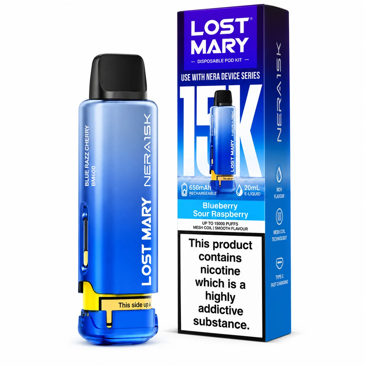 Lost Mary 15K Pod Bl Sour Rasp 1X5