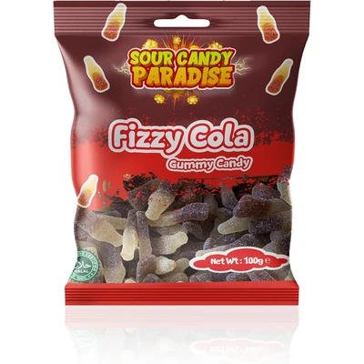 Sour Candy Paradise Fizzy Cola Gummy Candy 12X100G