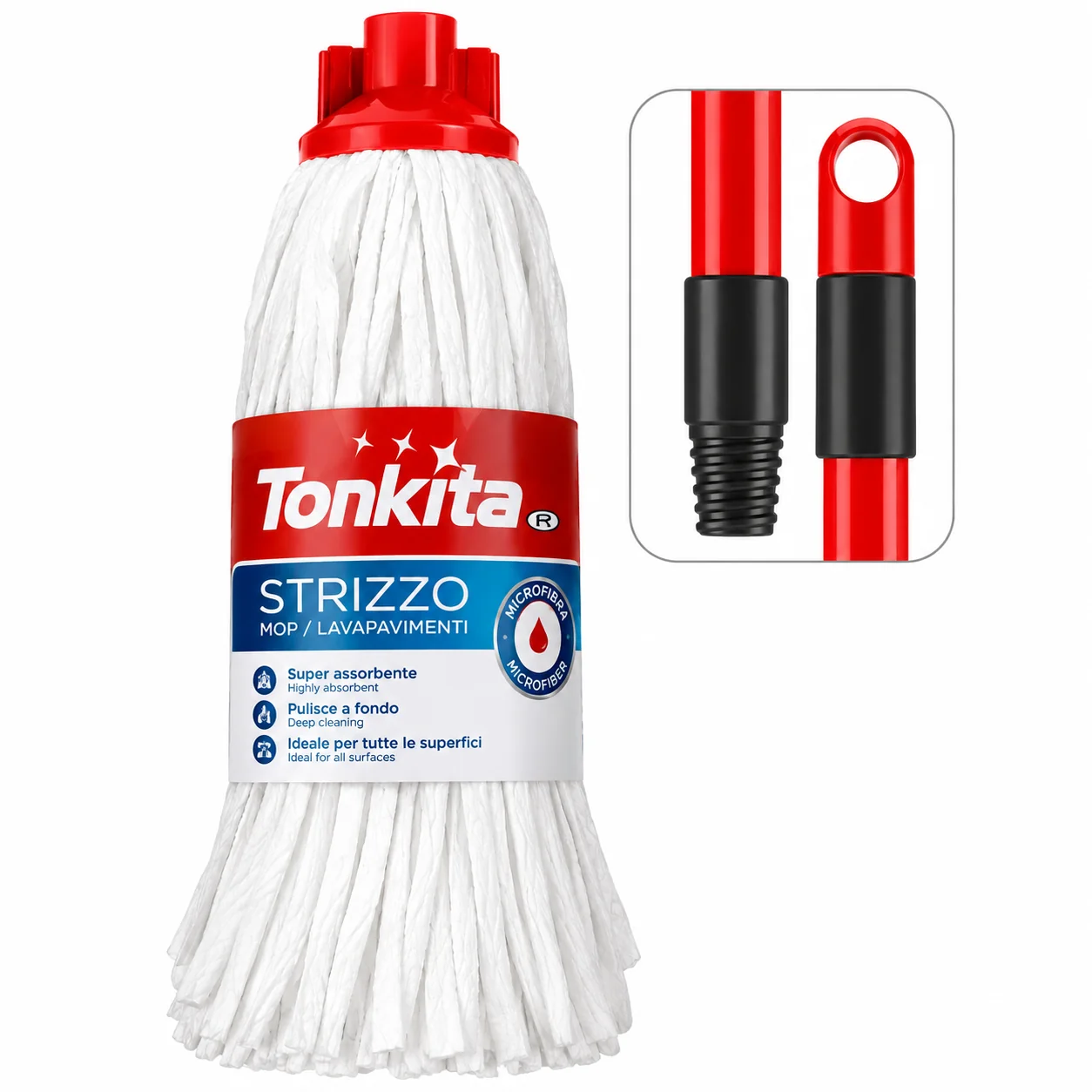 Tonkita Strizzio Mop + Handle