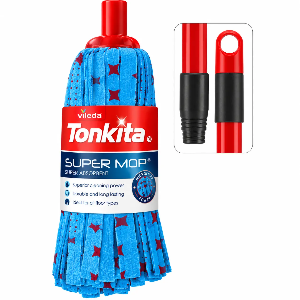 Tonkita Super Mop + Handle Non Woven 1X12